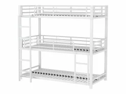 ModernLuxe Cama Litera|Litera triple - 3x90x200cm - estructura de hierro -