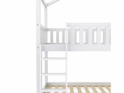 ModernLuxe Cama Litera|Litera 90x200 cm con cama nido - madera maciza de pino -