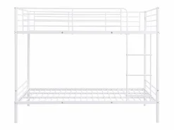 Vente-unique Cama Litera|Cama Infantil|Literas 2 x 120 x 190 cm blancas - DUOTIS II
