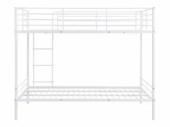 Vente-unique Cama Litera|Cama Infantil|Literas 2 x 120 x 190 cm blancas - DUOTIS II