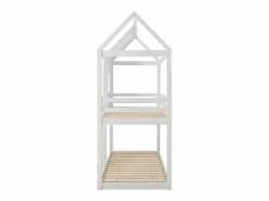 Vente-unique Cama Montessori|Cama Infantil|Literas cabaña 2 x 90 x 190 cm en Pino y MDF en color - LIDOVARA