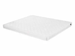 Vente-unique Literas de acero plata de 90x190 y 140x190 cm con colchón ELEVATIO IV Plateado New