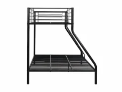 Vente-unique Cama Litera|Literas 90x190 y 140x190 cm acero con colchón ELEVATIO IV