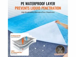 Lámina Protectora para Alfombras SucceBuy, 101 x 2560 cm, Easy Cut Floor Shield, Compatible con Toda una Gama de Materiales para Alfombras^ Hot