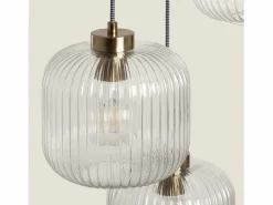Ledkia Lámpara Suspendida|Lámpara Colgante Cristal Tri Wilde Transparente