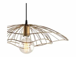 Lámpara colgante de alambre metálico - D. 50 x H. 30/110 cm - Oro - ATHERIA^OZAIA Sale