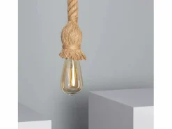 Lámpara Colgante de Cuerda Perseo Marrón^Ledkia Discount