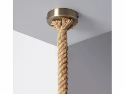 Lámpara Colgante de Cuerda Perseo Marrón^Ledkia Discount