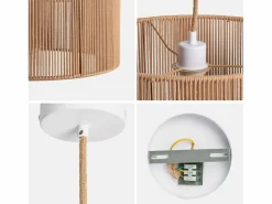 Lámpara colgante de techo con cáñamo , 40cm natural^Sweeek Clearance