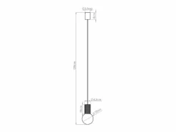 Sollux Lighting Lámpara Colgante Halo Moderno De Aluminio/Vidrio - 1 Fuentes Luminosas - L.12 X A.120 Cm - Oliva Verde Best