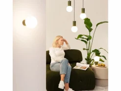 Sollux Lighting Lámpara Colgante Halo Moderno De Aluminio/Vidrio - 1 Fuentes Luminosas - L.12 X A.120 Cm - Oliva Verde Best