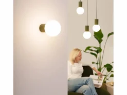 Sollux Lighting Lámpara Colgante Halo Moderno De Aluminio/Vidrio - 1 Fuentes Luminosas - L.12 X A.120 Cm - Oliva Verde Best