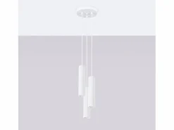 Lámpara Colgante Karbon Minimalista De Aluminio - 3 Fuentes Luminosas - L.19,5 X A.108 Cm -^Sollux Lighting Sale