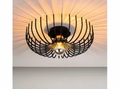 Concept-Usine Plafón|Lámpara colgante negra de metal LINDA - Estilo Moderno Chic