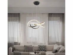 NETTLIFE Lámpara Suspendida|Lámpara colgante Vintage Negra de 5 luces, altura ajustable, casquillo E27, 62 W, ​​estilo industrial retro.