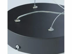 NETTLIFE Lámpara Suspendida|Lámpara colgante Vintage Negra de 5 luces, altura ajustable, casquillo E27, 62 W, ​​estilo industrial retro.