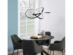 NETTLIFE Lámpara Suspendida|Lámpara colgante Vintage Negra de 5 luces, altura ajustable, casquillo E27, 62 W, ​​estilo industrial retro.
