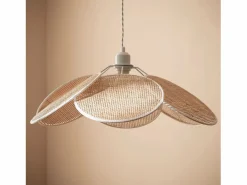 Ledkia Lámpara Suspendida|Lámpara Colgante Ratán Nirvana Trenzado Natural