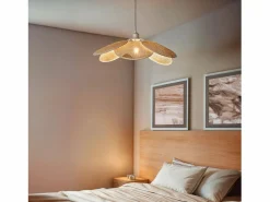 Ledkia Lámpara Suspendida|Lámpara Colgante Ratán Nirvana Trenzado Natural