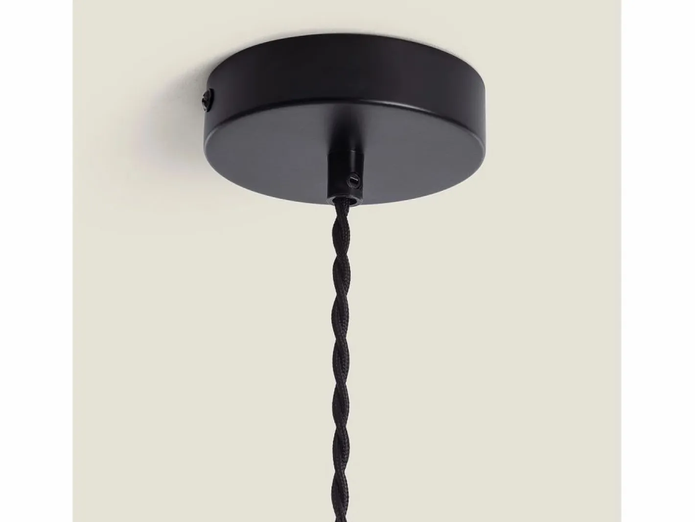 Ledkia Lámpara Suspendida|Lámpara Colgante Ratán Nirvana Trenzado Negro