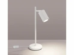Sollux Lighting Lámpara de escritorio Gloow minimalista de aluminio - 1 fuentes luminosas 4000K - L.14,5 x A.43 cm - Blanco Best