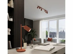 Sollux Lighting Lámpara de escritorio Gloow minimalista de aluminio - 1 fuentes luminosas 3000K - L.14,5 x A.43 cm - ocre Rojo Online