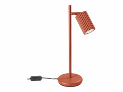 Sollux Lighting Lámpara de escritorio Gloow minimalista de aluminio - 1 fuentes luminosas 4000K - L.14,5 x A.43 cm - ocre Rojo Discount