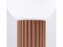 Lámpara De Escritorio Halo Moderno De Aluminio/Vidrio - 1 Fuentes Luminosas - L.12 X A.19 Cm - Moca^Sollux Lighting Outlet