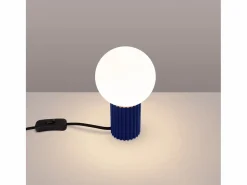 Lámpara De Escritorio Halo Moderno De Aluminio/Vidrio - 1 Fuentes Luminosas - L.12 X A.19 Cm - Ultramarino^Sollux Lighting Hot