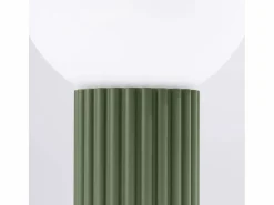 Sollux Lighting Lámpara De Escritorio Halo Moderno De Aluminio/Vidrio - 1 Fuentes Luminosas - L.12 X A.19 Cm - Oliva Verde Outlet