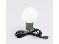 Sollux Lighting Lámpara De Escritorio Halo Moderno De Aluminio/Vidrio - 1 Fuentes Luminosas - L.12 X A.19 Cm - Oliva Verde Outlet