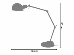TOSEL Lámpara De Escritorio|Lámpara de Escritorio ,metal,Aluminio ,A60xD33xP33cm