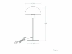 Lámpara de Mesa Aluminio Madow Marrón^Ledkia Hot