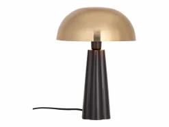 Lámpara de mesa con forma de seta en metal, D. 31 x H.42 cm, y negro, RANDALL^OZAIA Hot