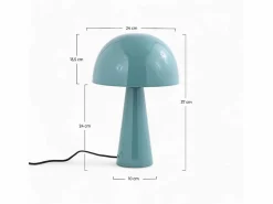 Rendez-Vous Déco Lámpara de mesa de metal claro - Livia Azul Clearance