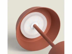 Ledkia Lámpara de Mesa LED Metal Inalámbrica para Exterior Ula Terracota Online