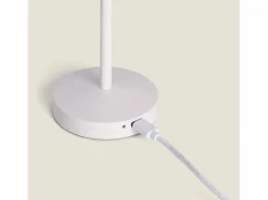 Ledkia Iluminación Exterior|Lámpara de Mesa LED Portátil para Exterior Metal con Batería Recargable Lendora