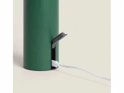 Ledkia Lámpara de Mesa LED Portátil para Exterior Metal con Batería Recargable Katse Verde Best