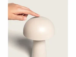 Ledkia Lámpara de Mesa LED Portátil Exterior con Batería USB Recargable Uyanga Beige Hot