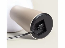Ledkia Lámpara de Mesa LED Portátil Exterior con Batería USB Recargable Uyanga Beige Hot