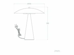 Ledkia Lámpara de Mesa Metal Irmah Beige