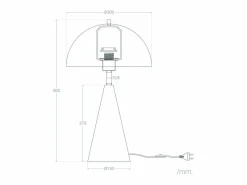 Ledkia Lámpara De Mesa|Lámpara de Mesa Metal Shimo