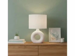 Lámpara de mesa Nora Vinthera blanco/ 31x18,5 cm Gris Best