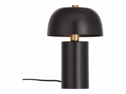 OZAIA Lámpara de mesa seta de metal, D. 26 x A. 39 cm, , WINDY Negro New