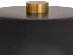 OZAIA Lámpara de mesa seta de metal, D. 26 x A. 39 cm, , WINDY Negro New