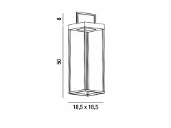 Lámpara de mesa solar y recargable CAGE de Perenz Mate H50cm Blanco Outlet