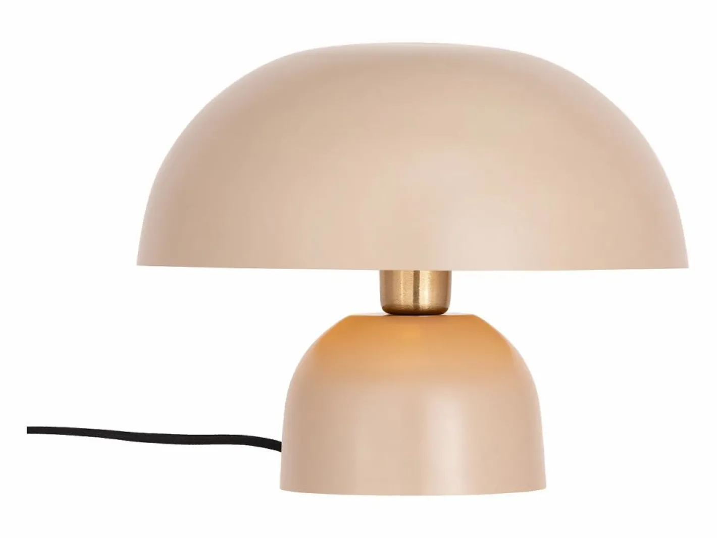 OZAIA Lámpara de mesa tipo seta de metal, D. 31 x Alt. 25 cm, , SIDNEY Beige Best