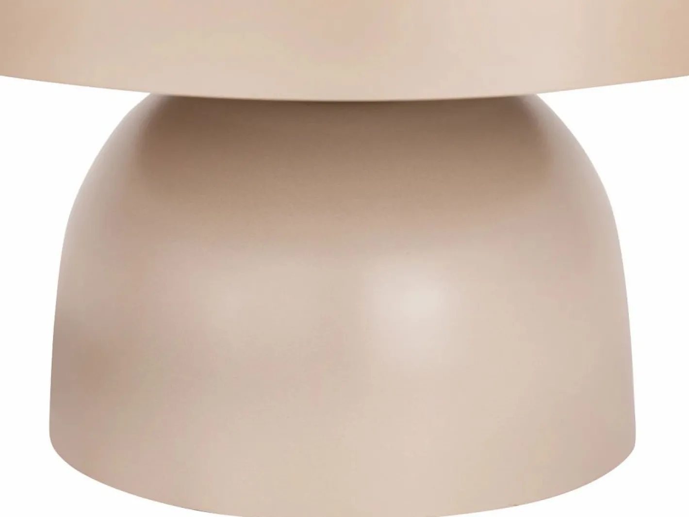 OZAIA Lámpara de mesa tipo seta de metal, D. 31 x Alt. 25 cm, , SIDNEY Beige Best
