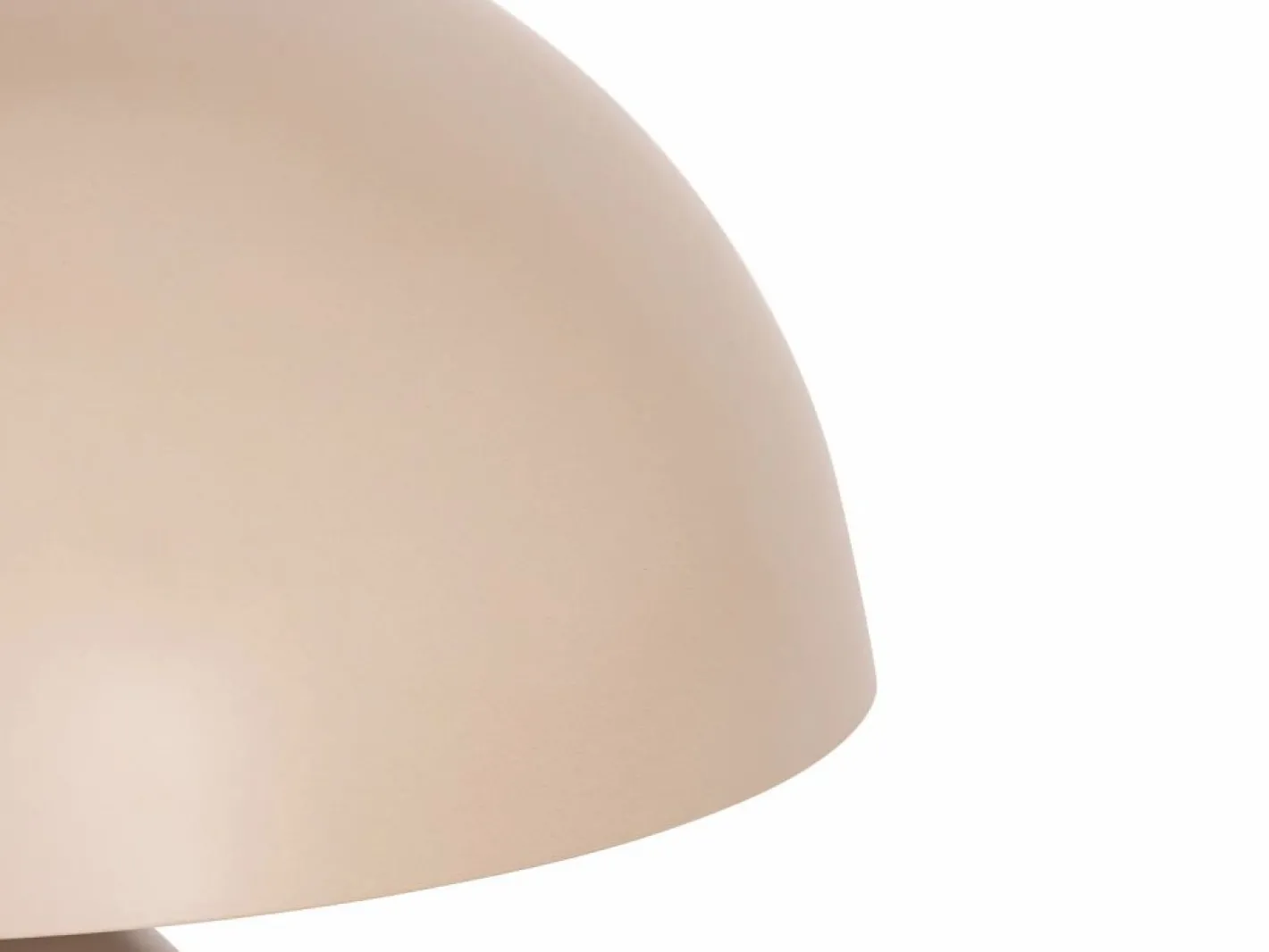 OZAIA Lámpara de mesa tipo seta de metal, D. 31 x Alt. 25 cm, , SIDNEY Beige Best