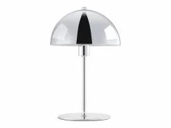 OZAIA Lámpara De Mesa|Lámpara de mesa tipo seta de metal - D. 20 x Alt. 30 cm - Cromo - ONTARIO